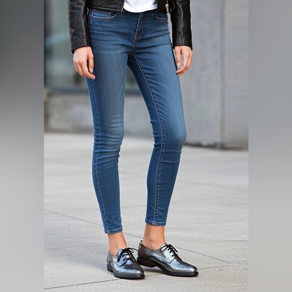 Silver and Black Women's Oxfords